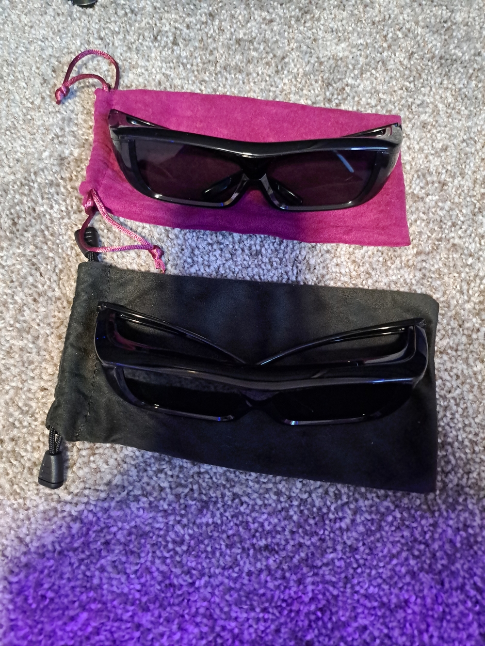 Sharp AN-3DG20-B Active 3D Glasses Lot Of 2, Gently Used.